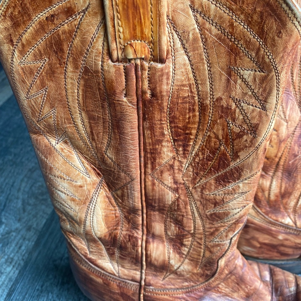 Rare Nocona Leather Cowboy Western Pointy Boots Womens 6 B - Picture 4 of 16